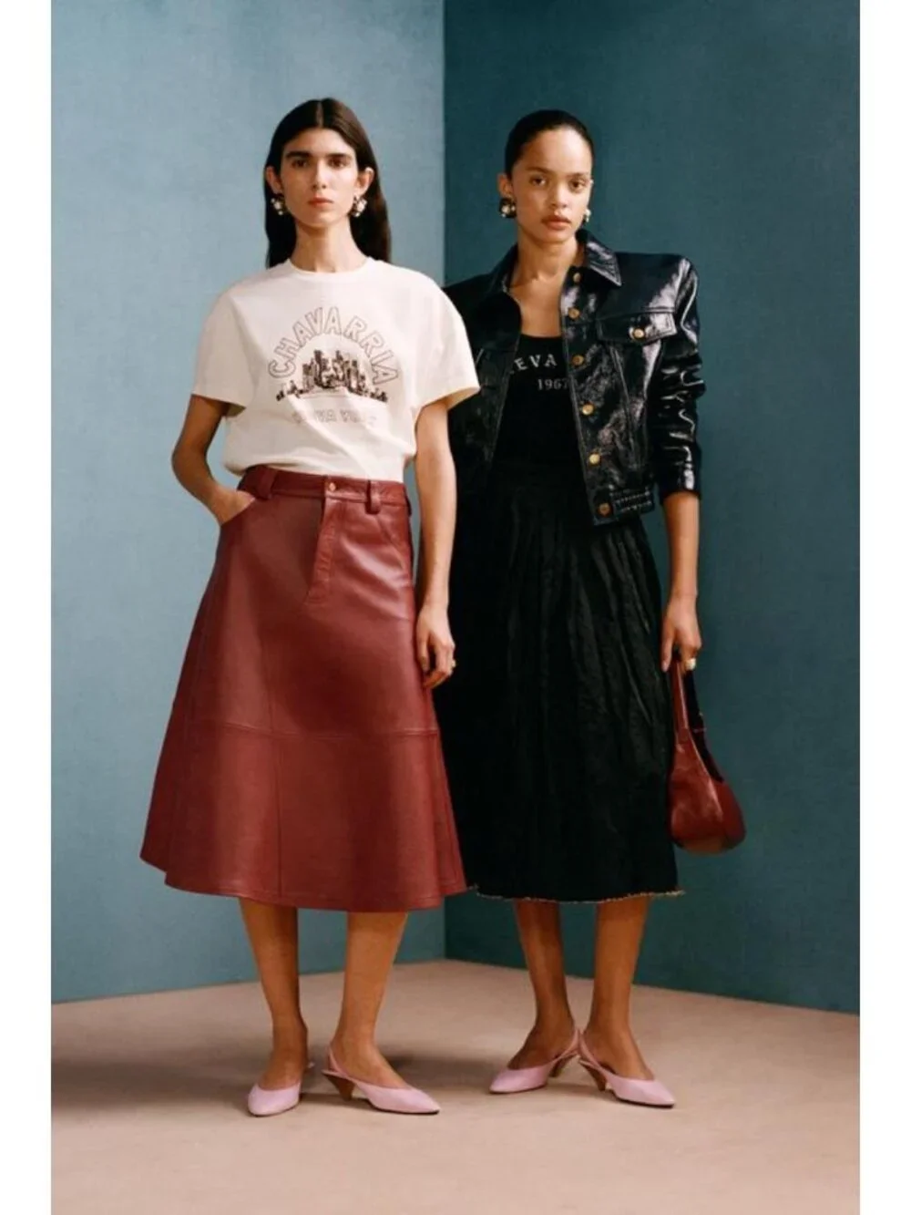 ZARA LEATHER MIDI SKIRT WILLY CHAVARRIA X ZARA - Picture 3 of 7